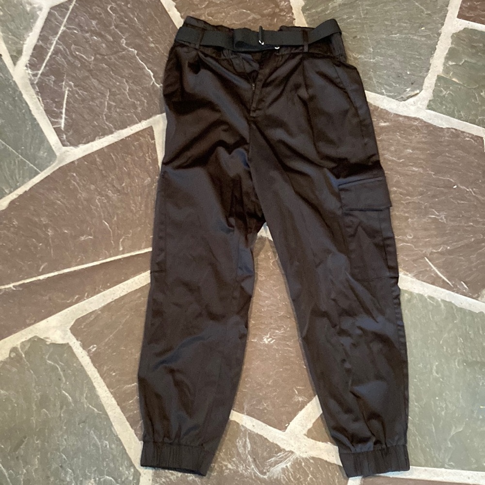 Satin Cargo Pants